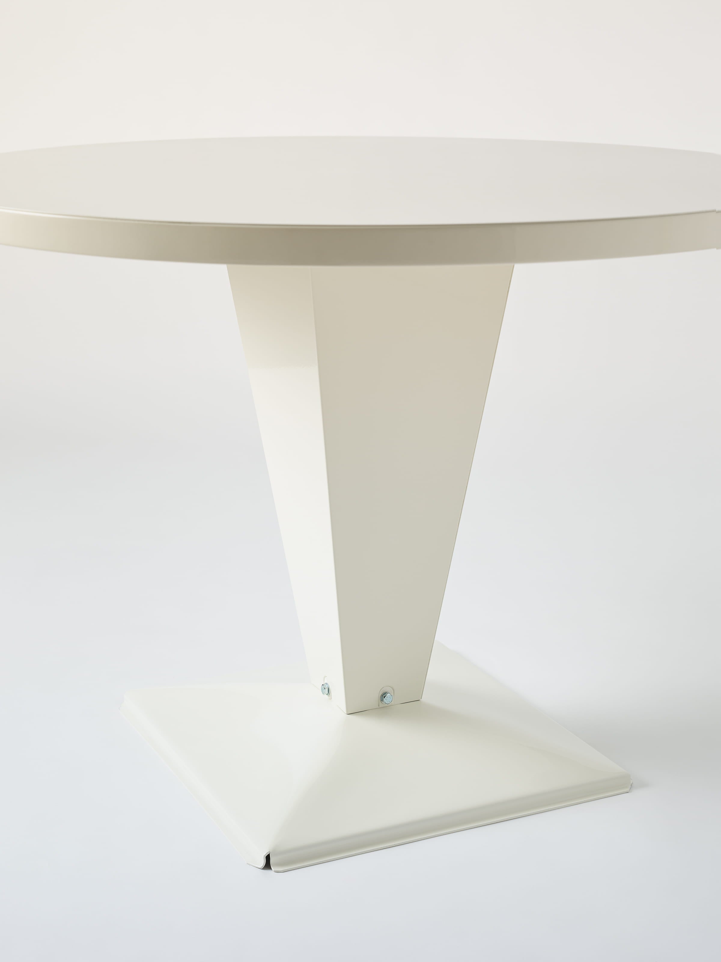 Table Kub Ø100 - Blanc Pur