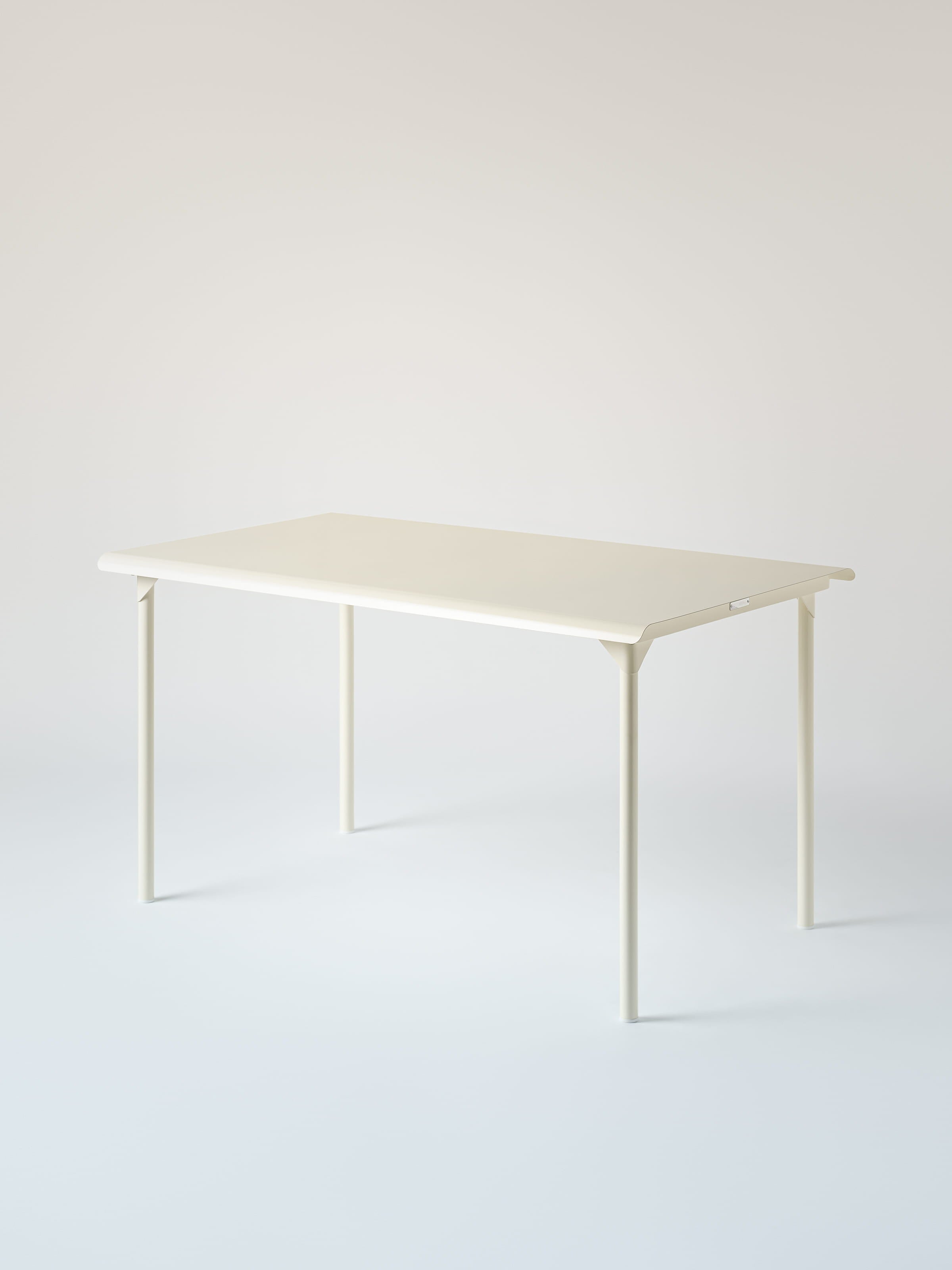 Table Patio 140x80 - Blanc Perlé
