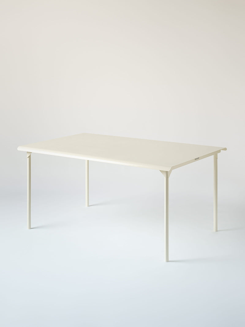 Table Patio 160x100 - Blanc Perlé
