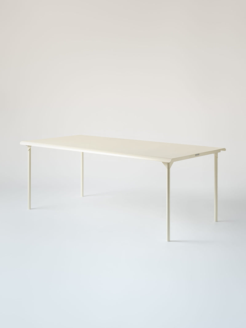 Table Patio 200x100 - Blanc Perlé
