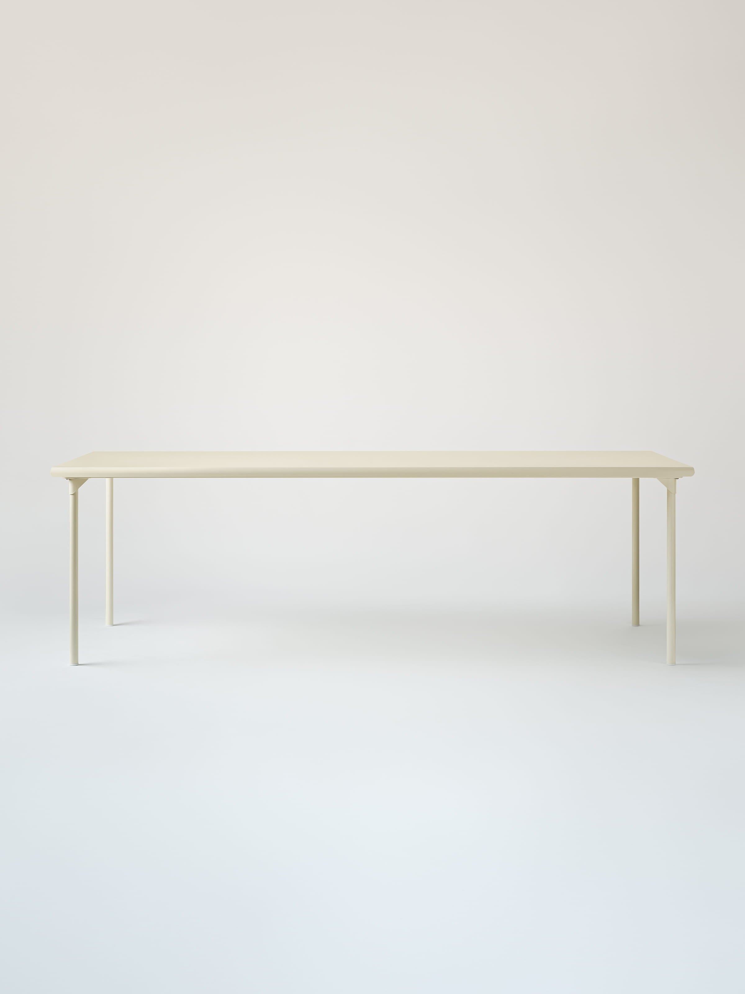 Table Patio 240x100 - Blanc Perlé