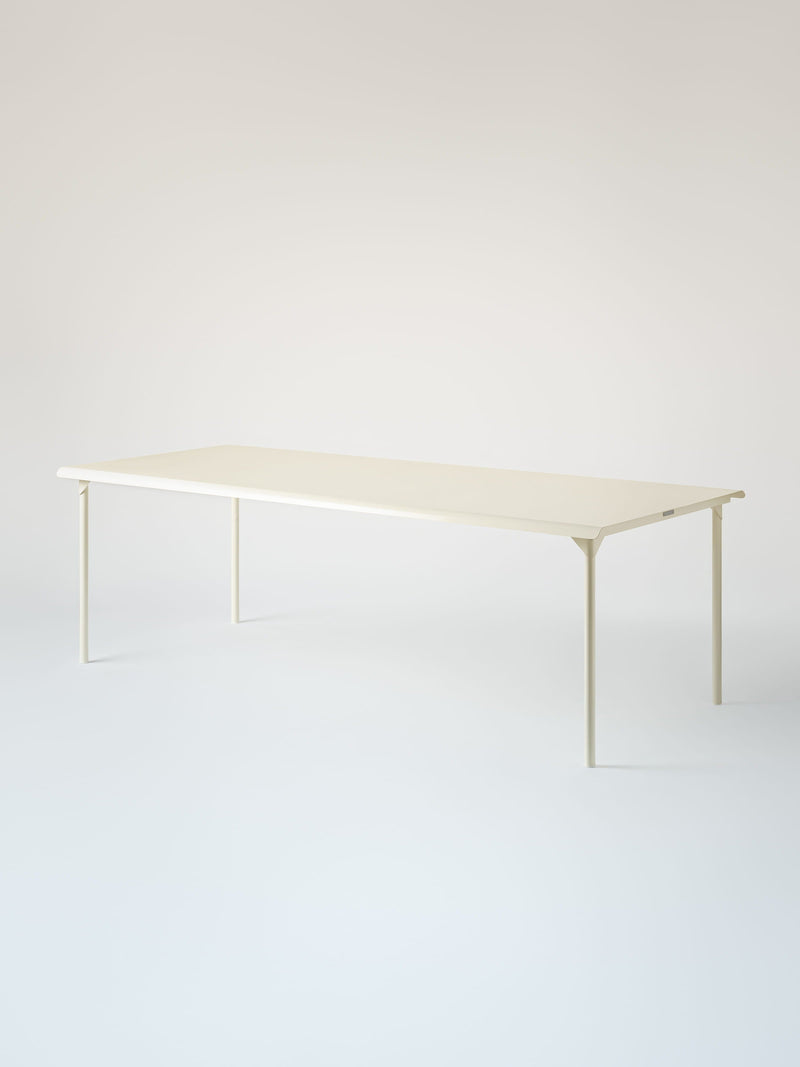 Table Patio 240x100 - Blanc Perlé