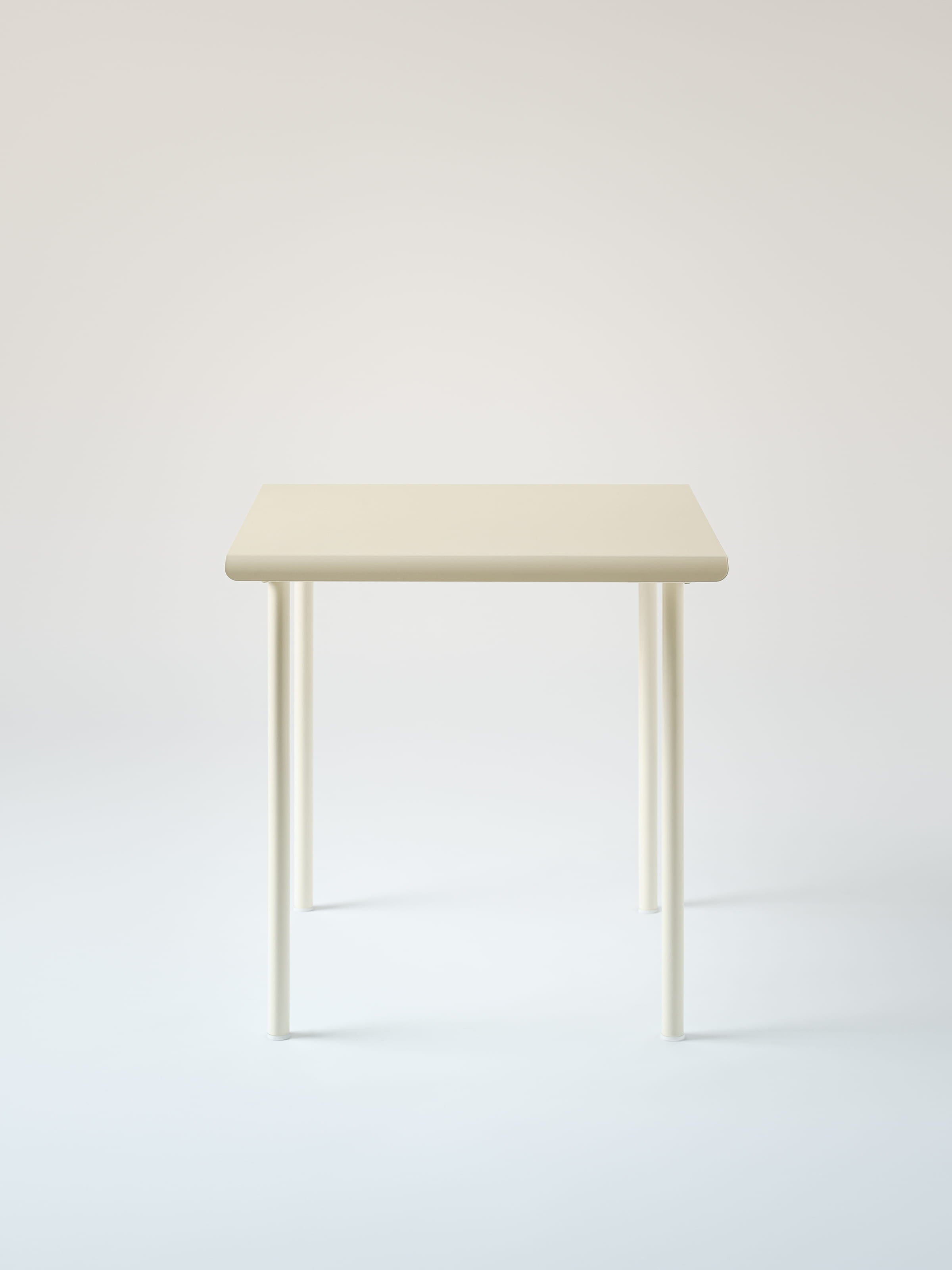 Table café Patio 75x75 - Blanc Perlé