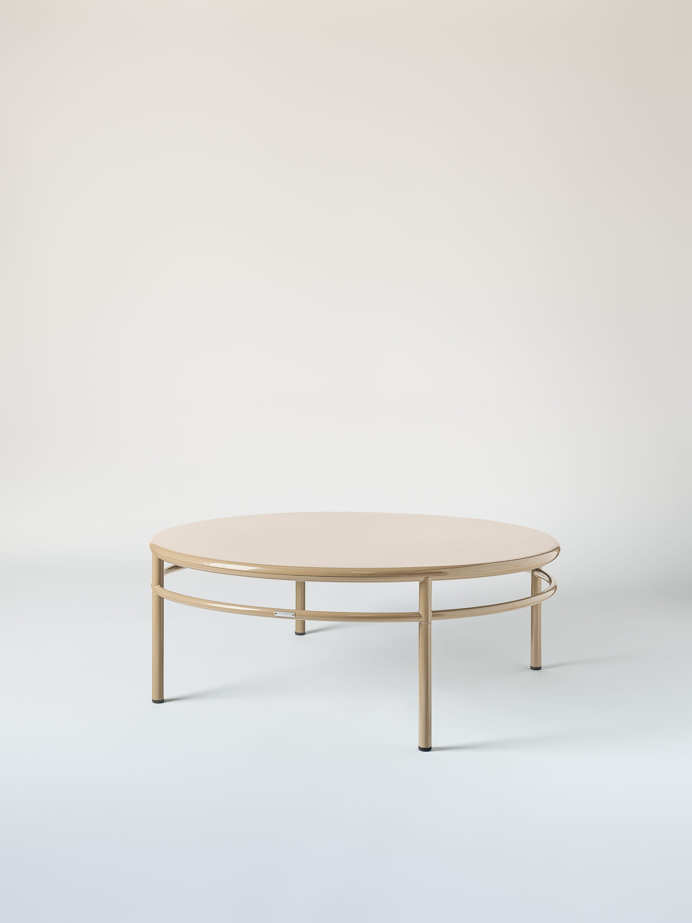 Table basse T37 Ø120 - Gris Beige