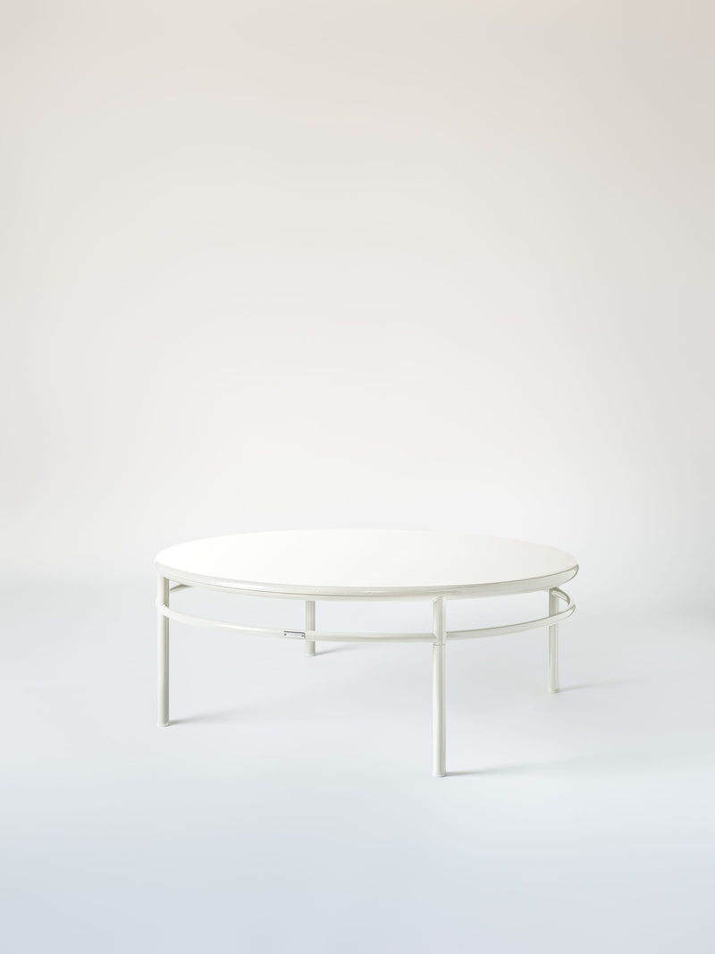 Table basse T37 Ø120 - Blanc Pur