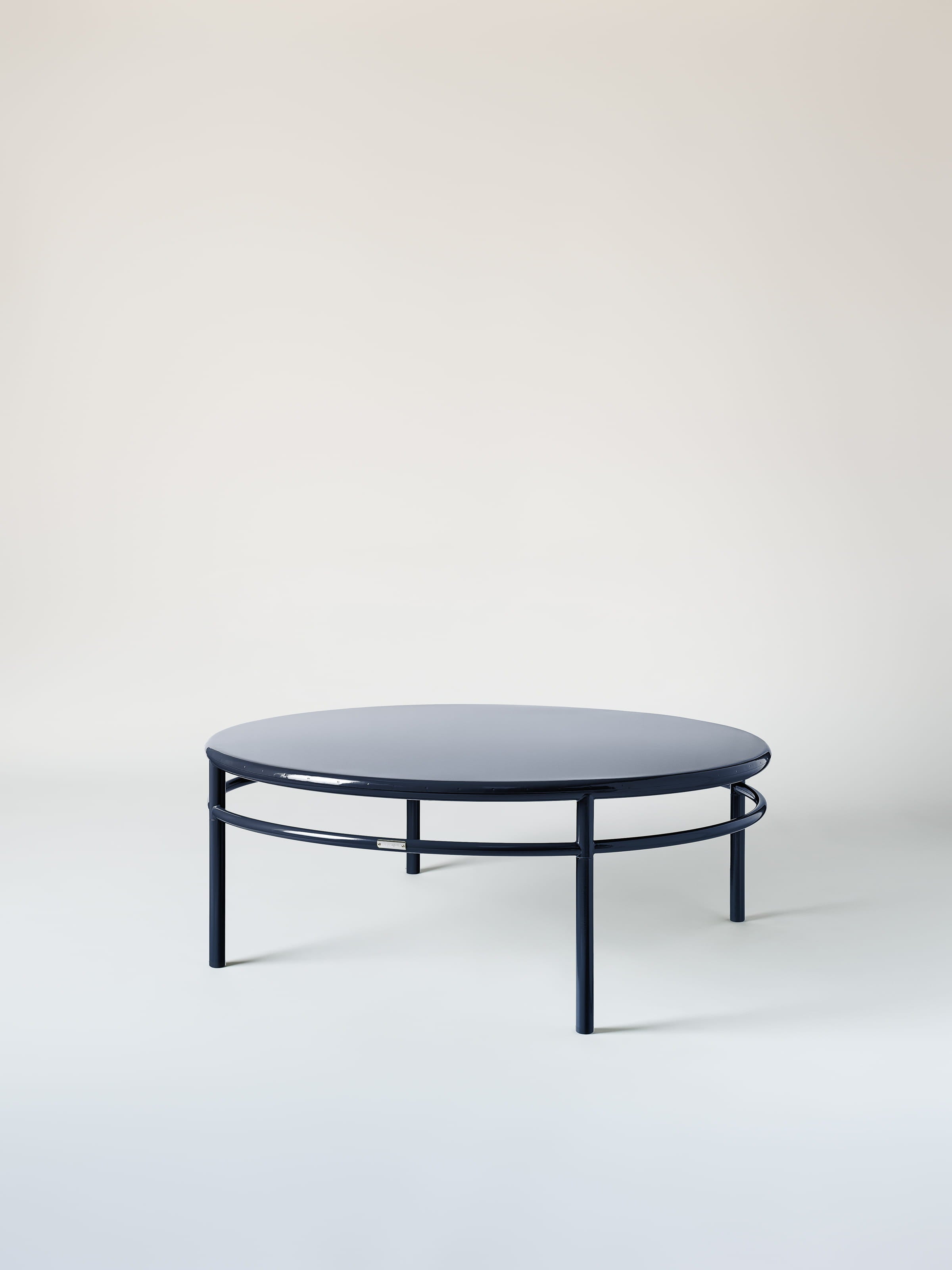 Table basse T37 Ø120 - Bleu Noir