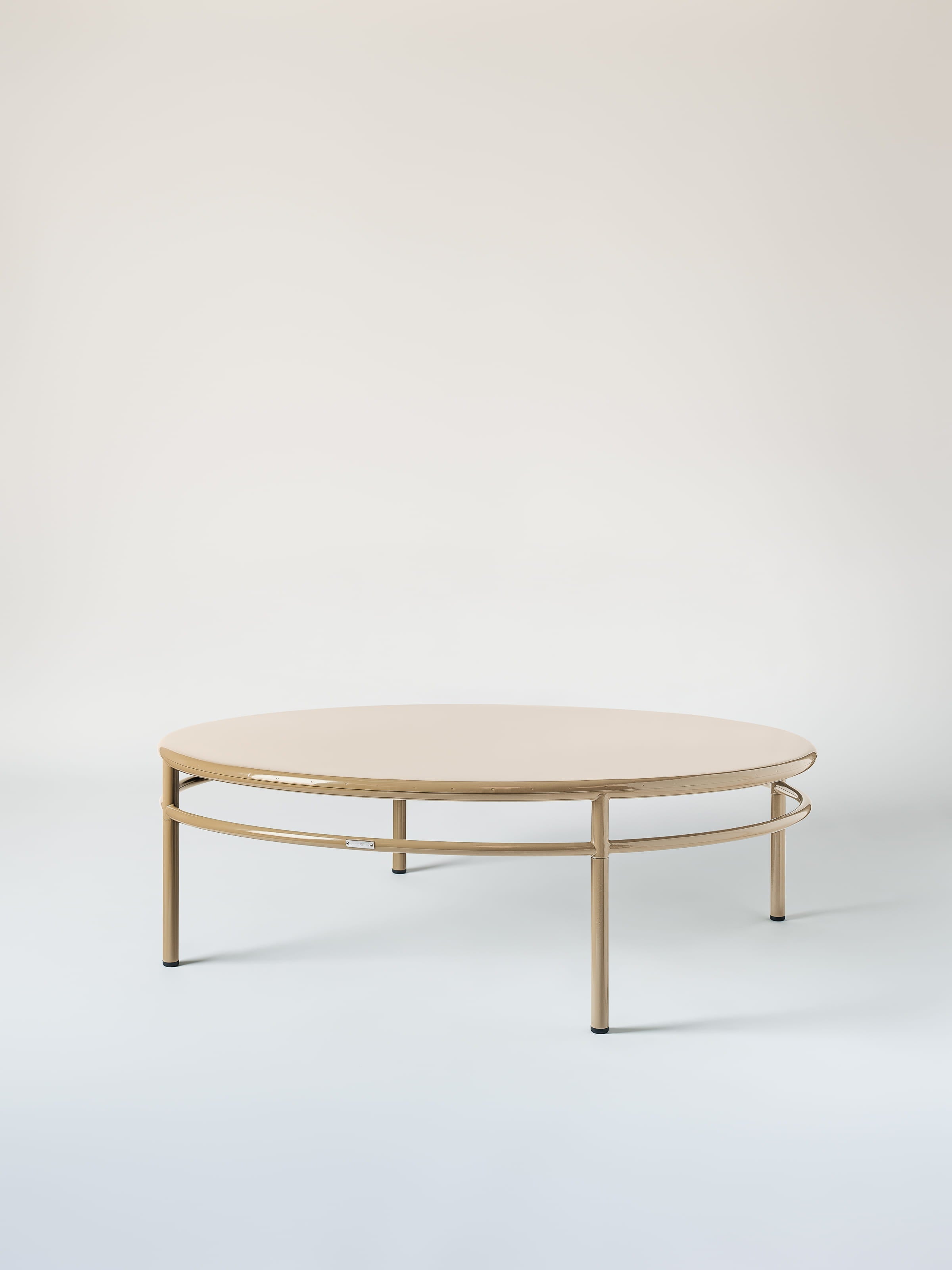 Table basse T37 Ø140 - Gris Beige