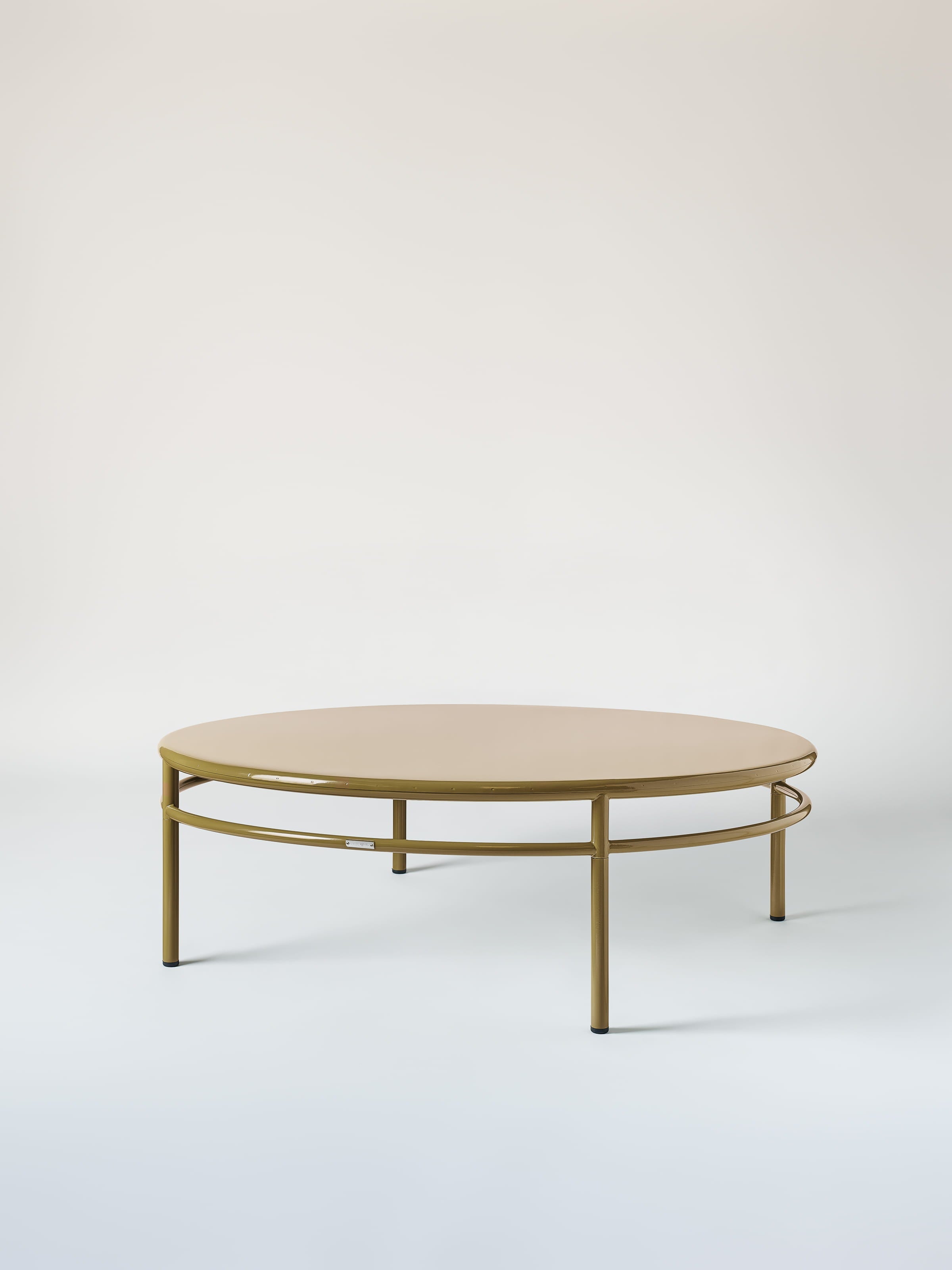 Table basse T37 Ø140 - Brun Vert