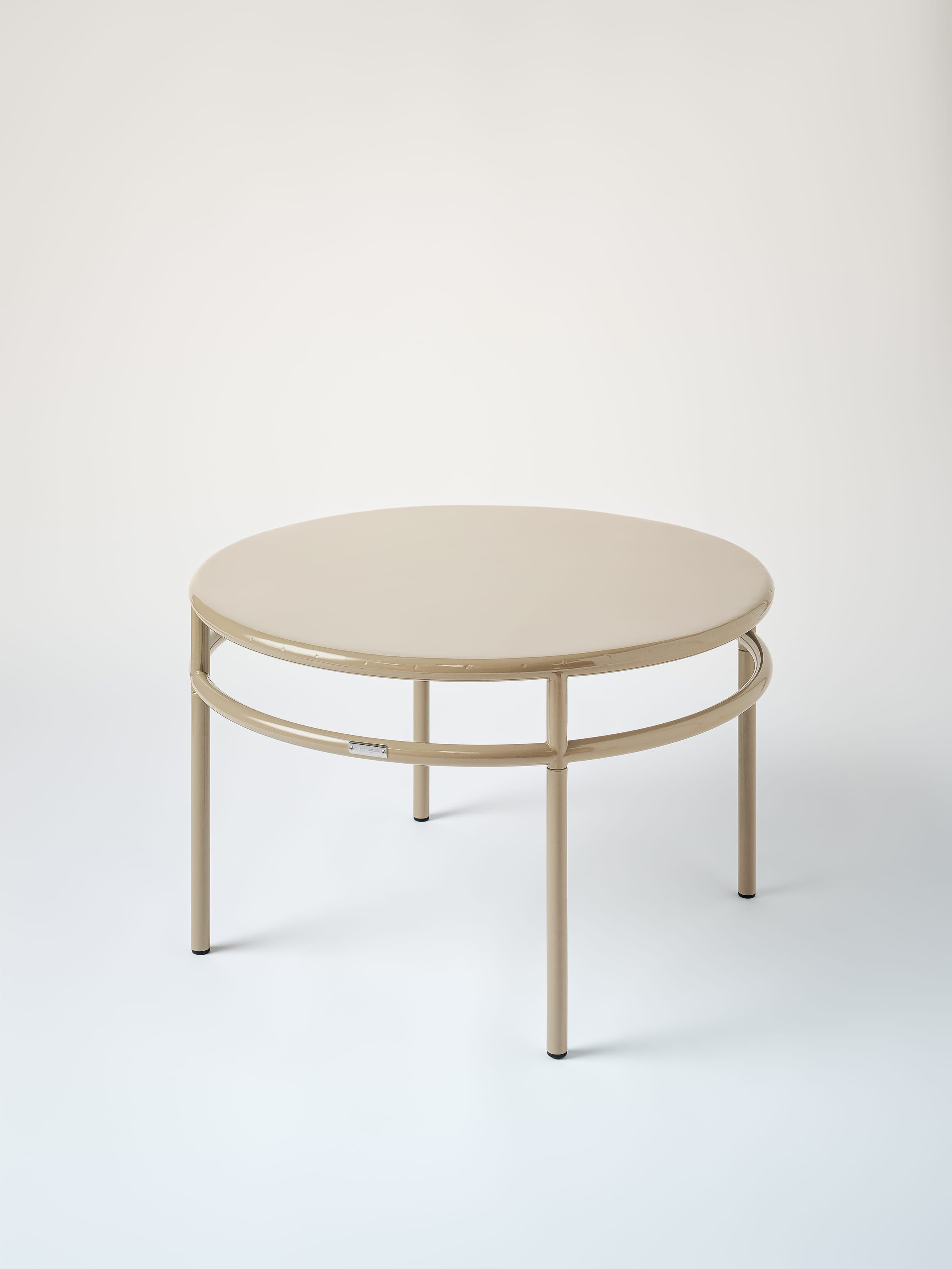 Table basse T37 Ø80 - Gris Beige