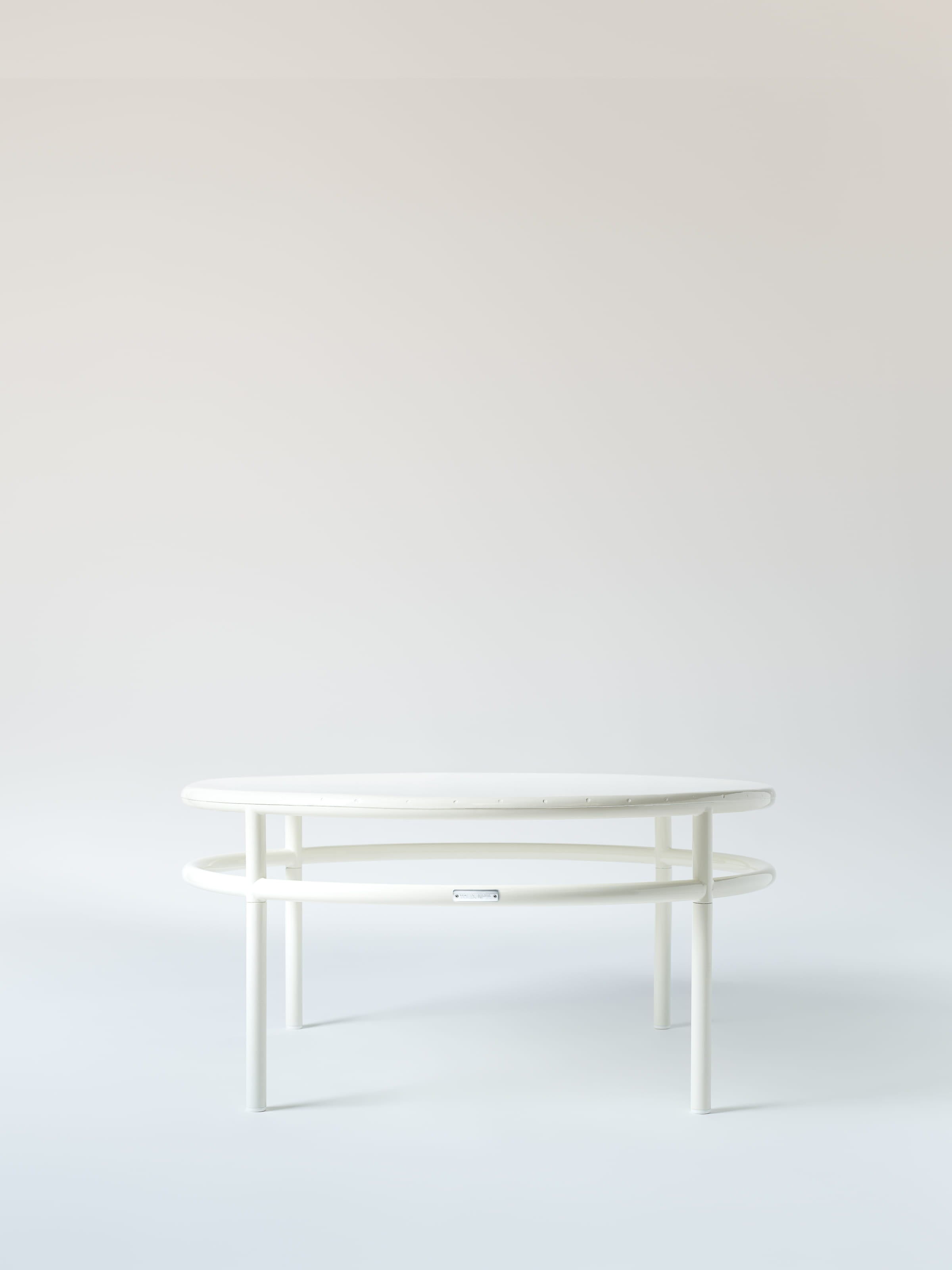 Table basse T37 Ø80 - Rouge Vin