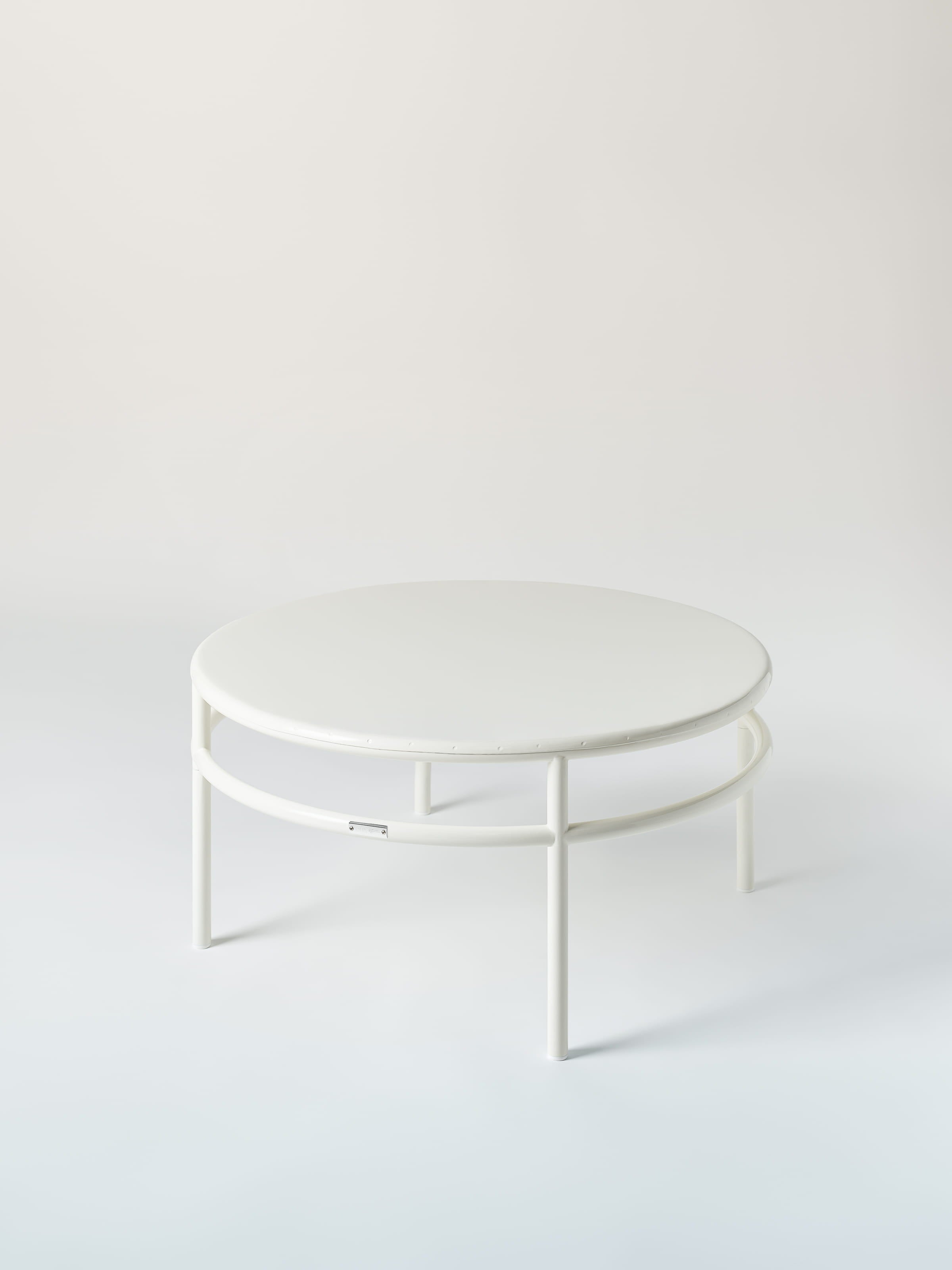 Table basse T37 Ø80 - Blanc Pur