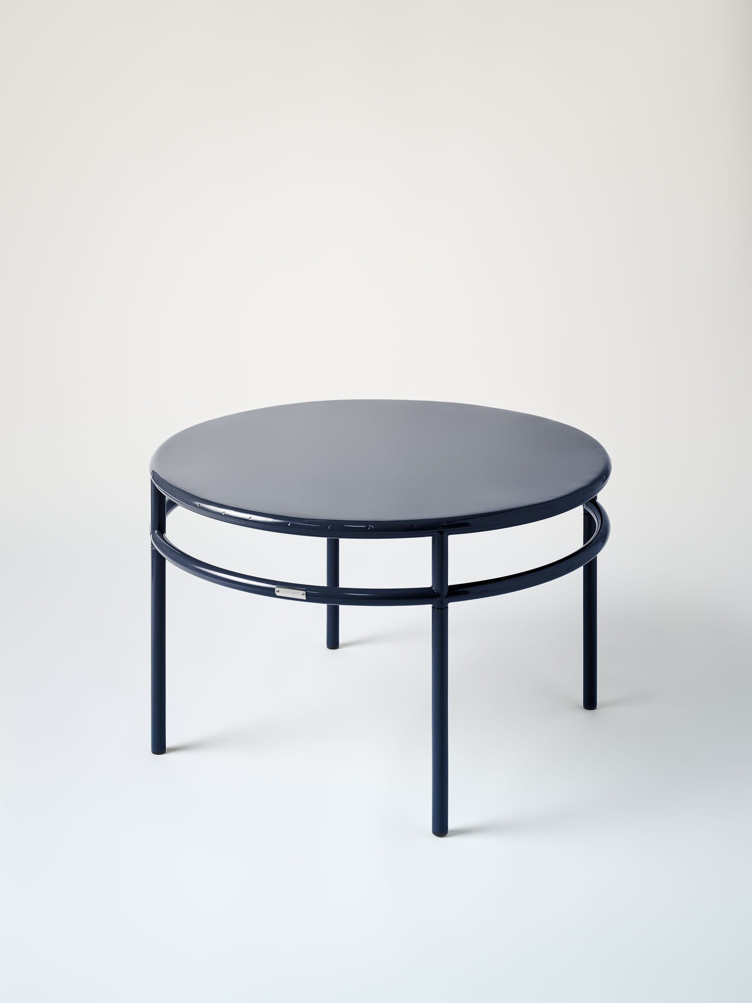 Table basse T37 Ø80 - Bleu Noir