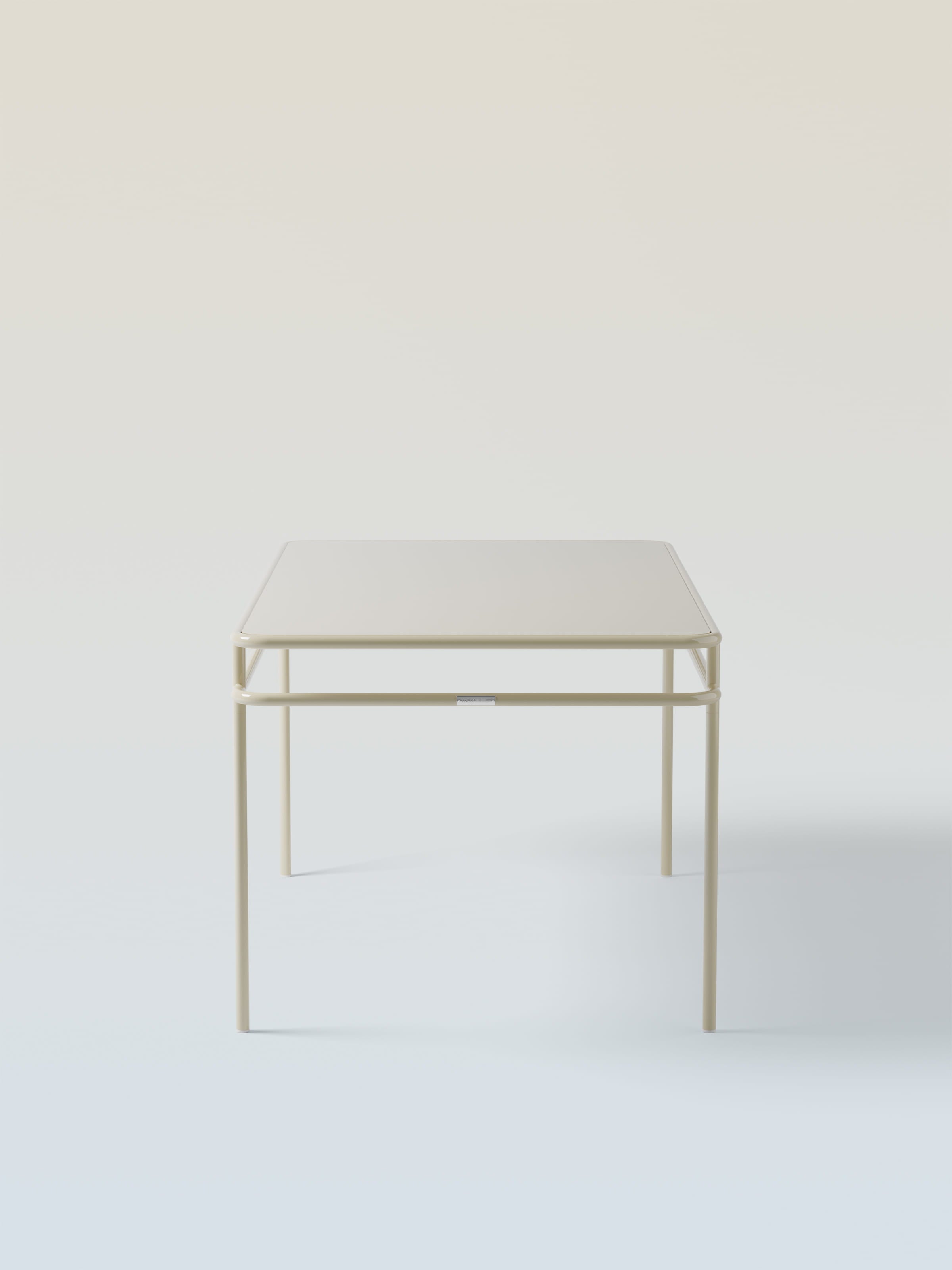 UD Table 160x90 / Metal Top - Pearl White