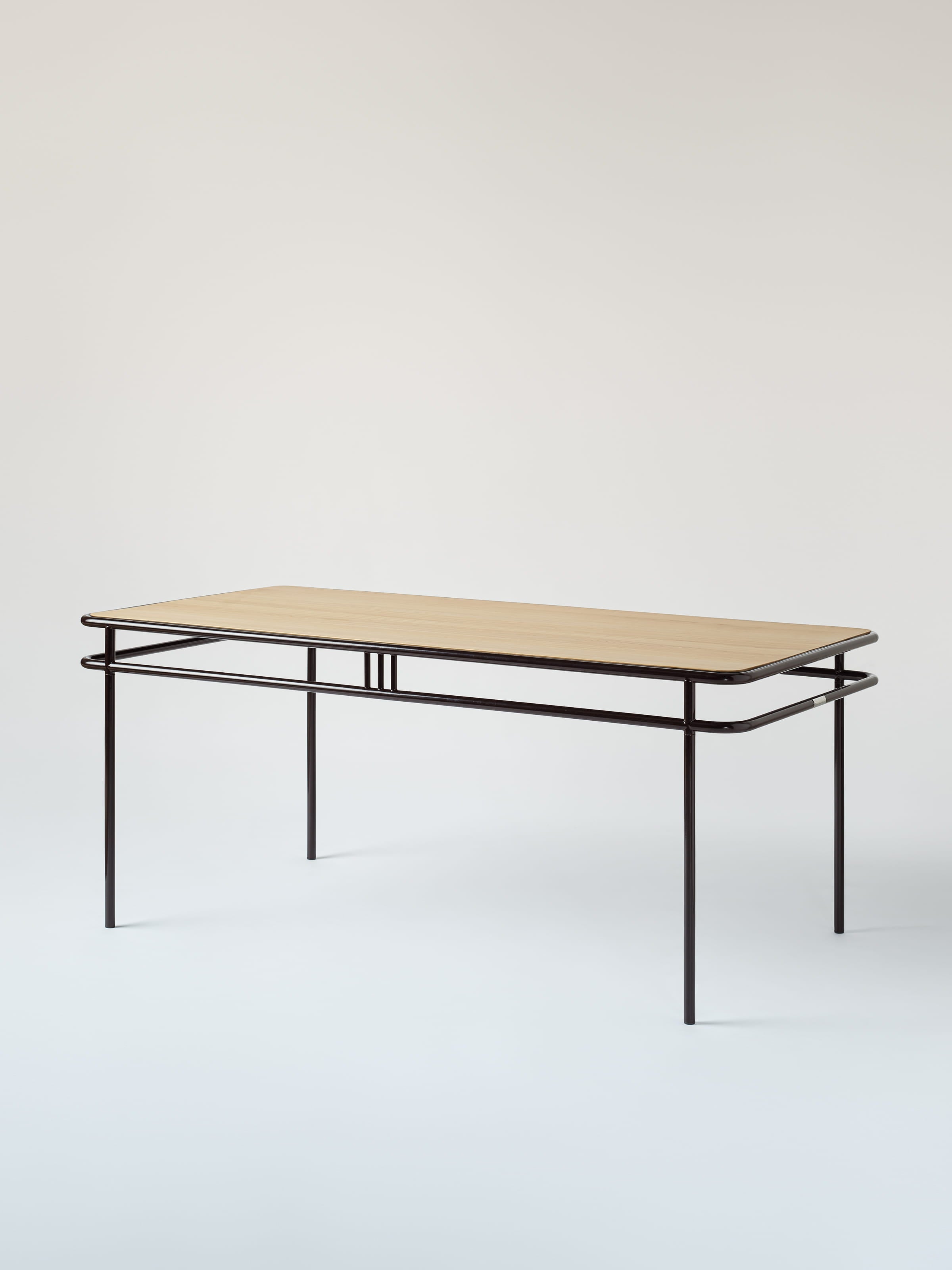 Table UD 180x90 / plateau chêne naturel - Noir Foncé