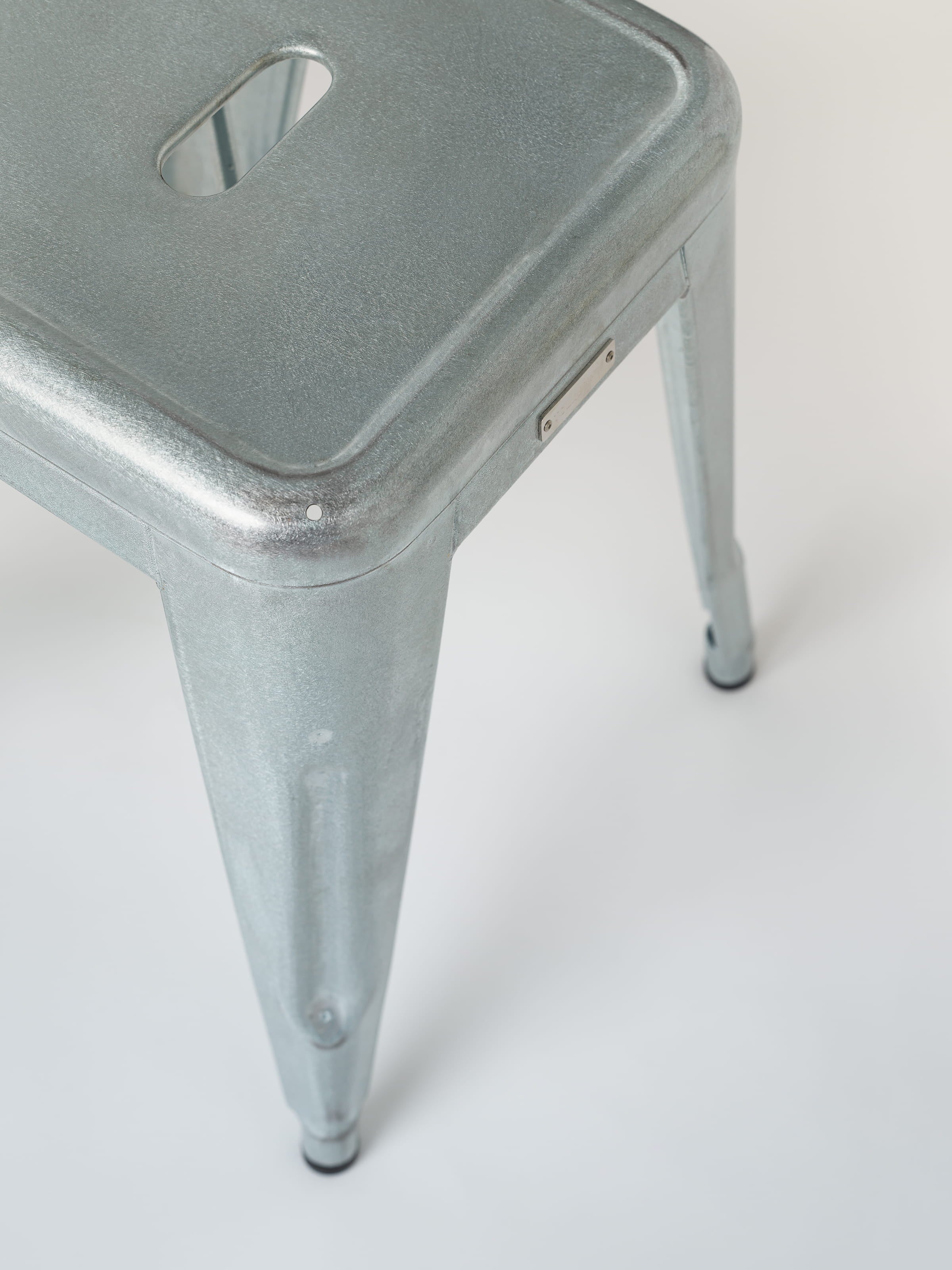 Tabouret H45 - Galvanisé Verni