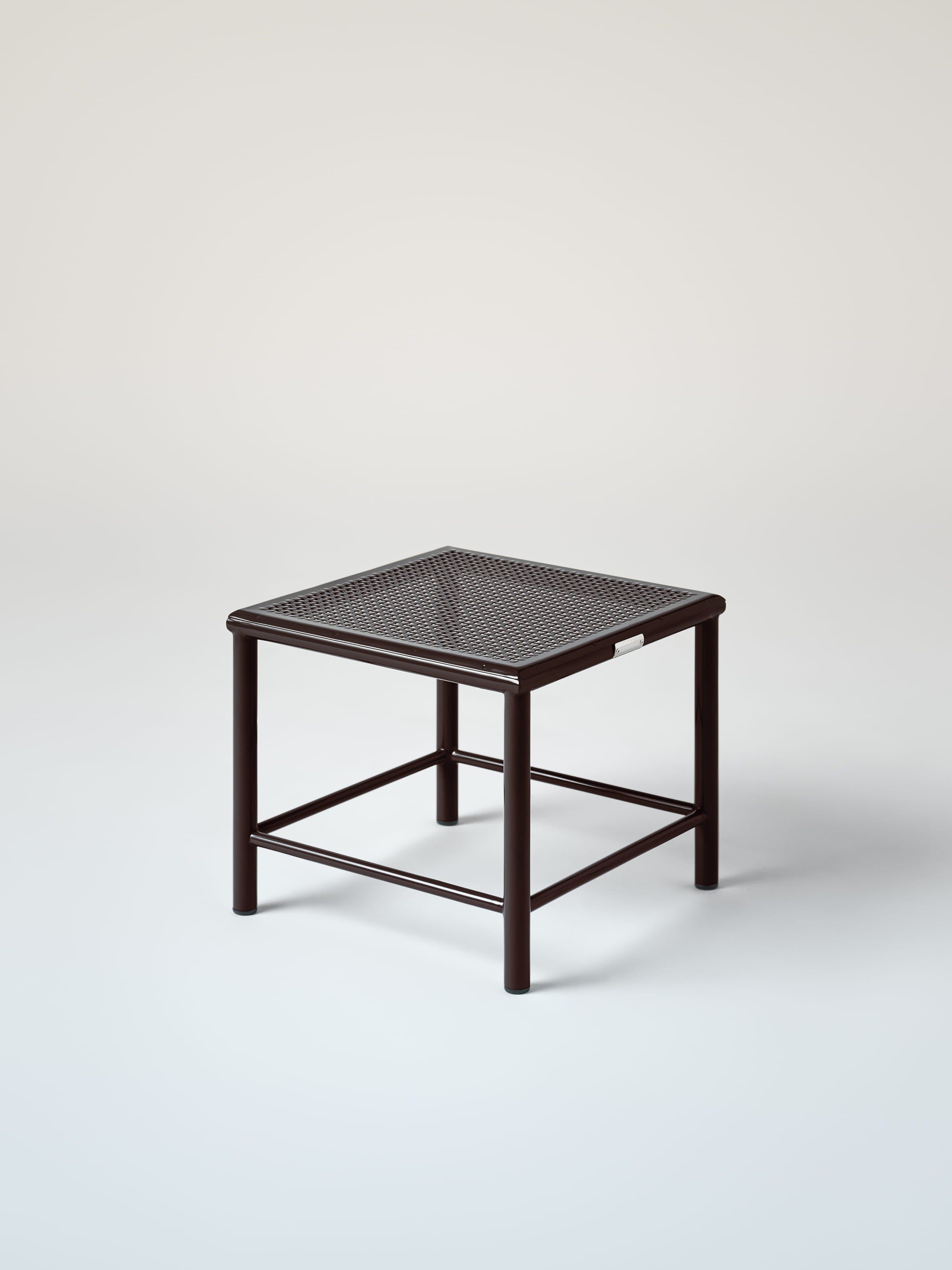 Tabouret Tressé H30 - Brun Noir