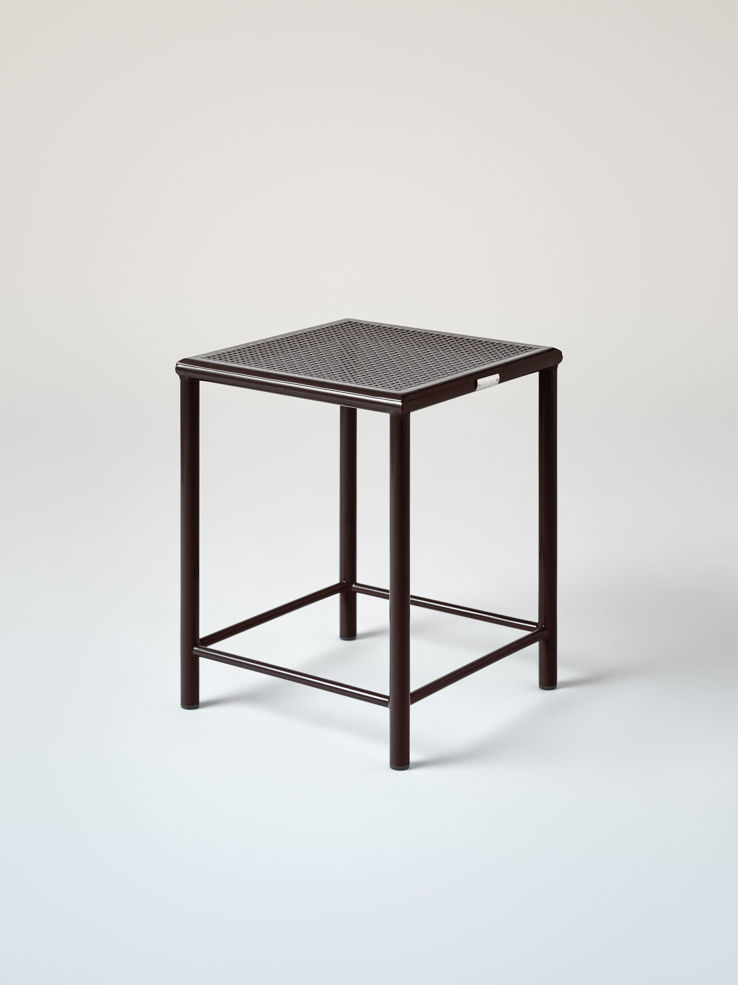 Tabouret Tressé H45 - Brun Noir