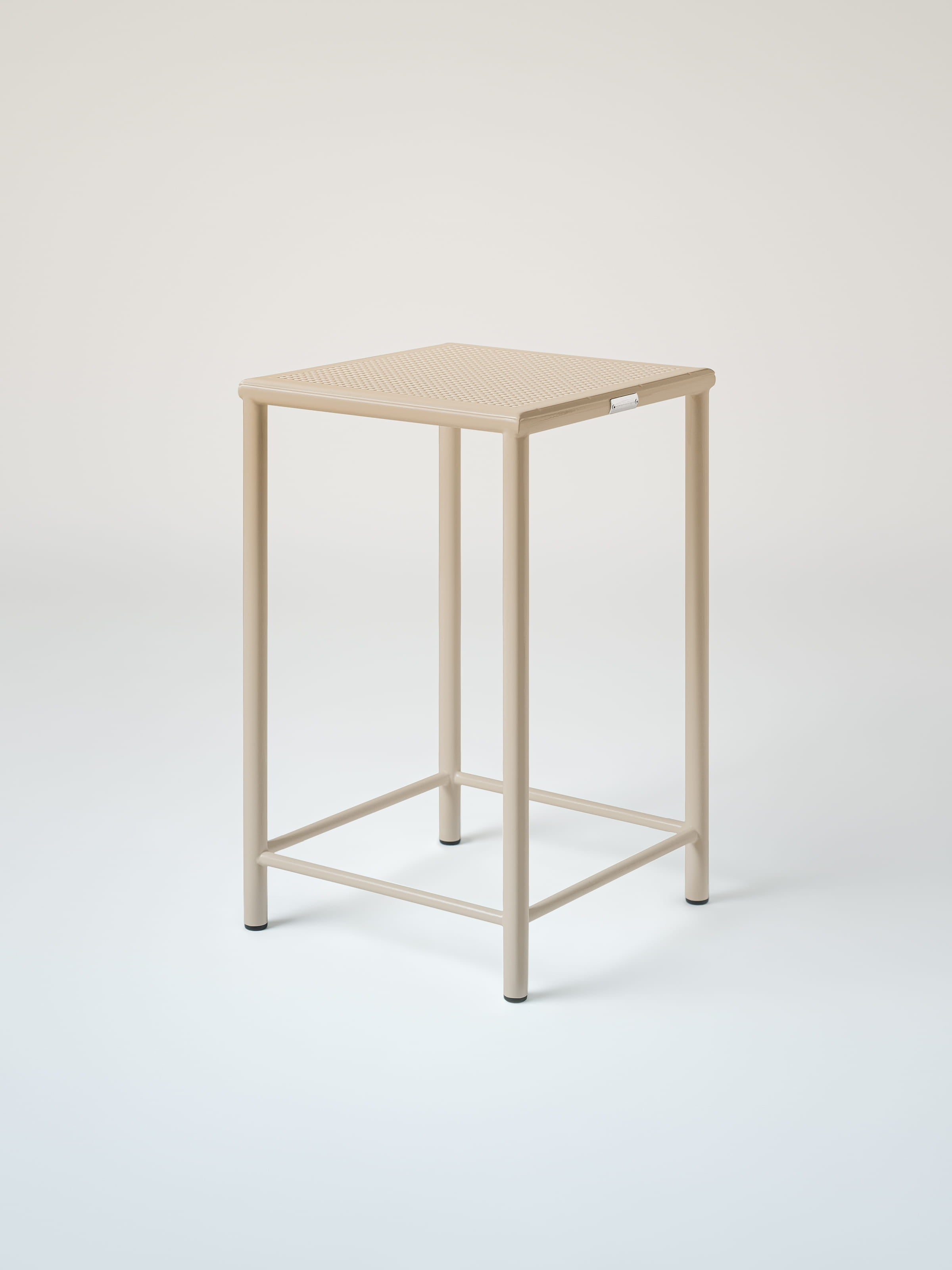 Tabouret Tressé H65 - Gris Beige