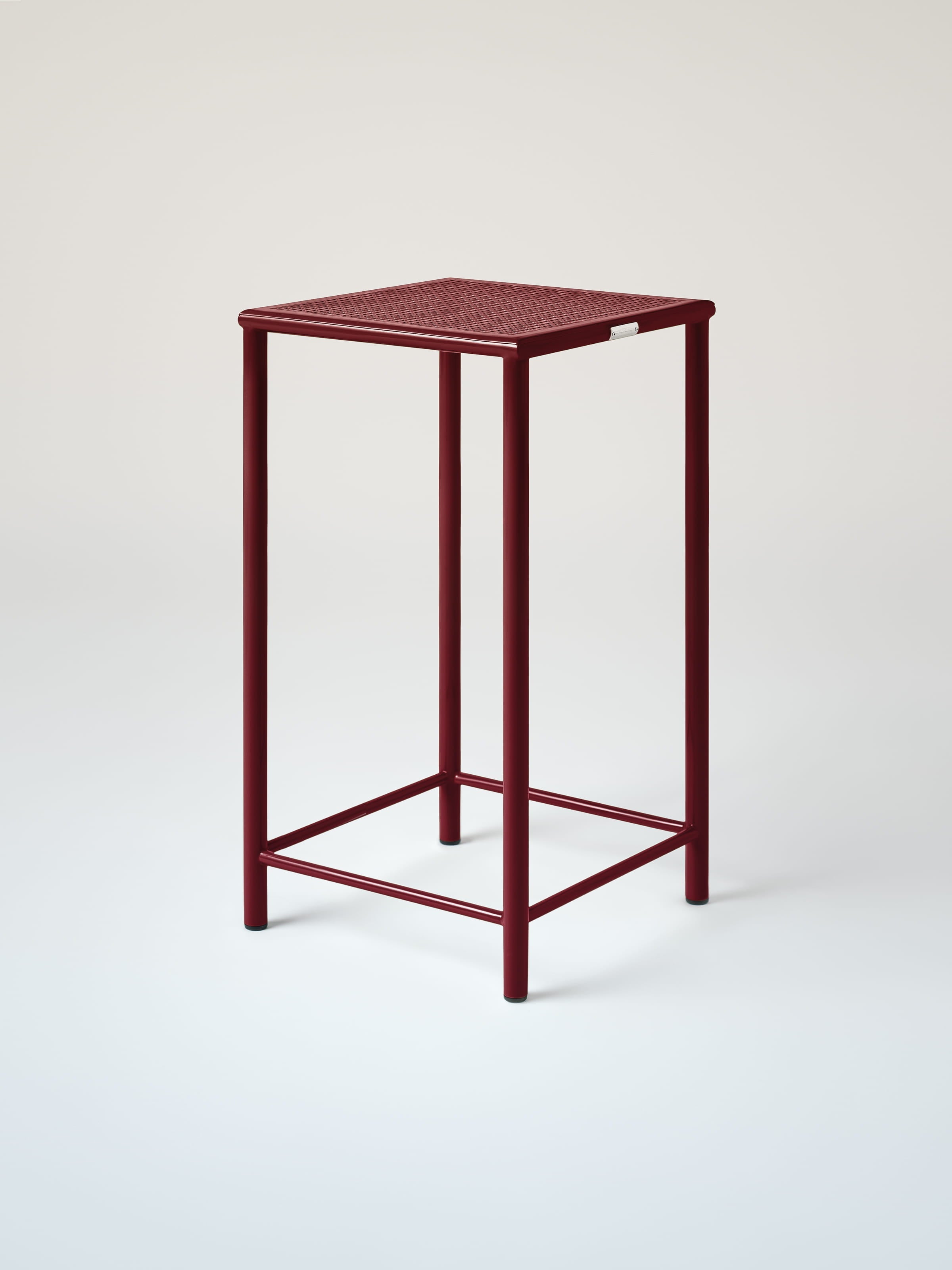 Tabouret Tressé H75 - Rouge Vin